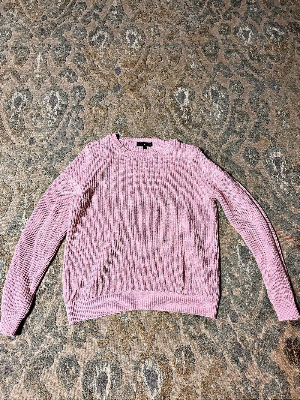 Love Ellie Pink Knit Sweater Size XL Like New